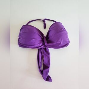 V.M. Underwire Bikini Top, Halter, Plus Size, 38D. Fushia